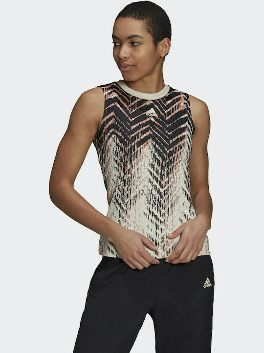 Adidas Primeblue Women's Athletic Blouse Sleeveless Wonder White