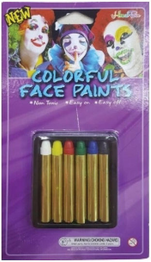 Αποκριάτικο Face Painting 6τμχ
