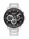 Tommy Hilfiger Harley Men's Watch 46mm Chronograph Battery with Silver Metal Bracelet