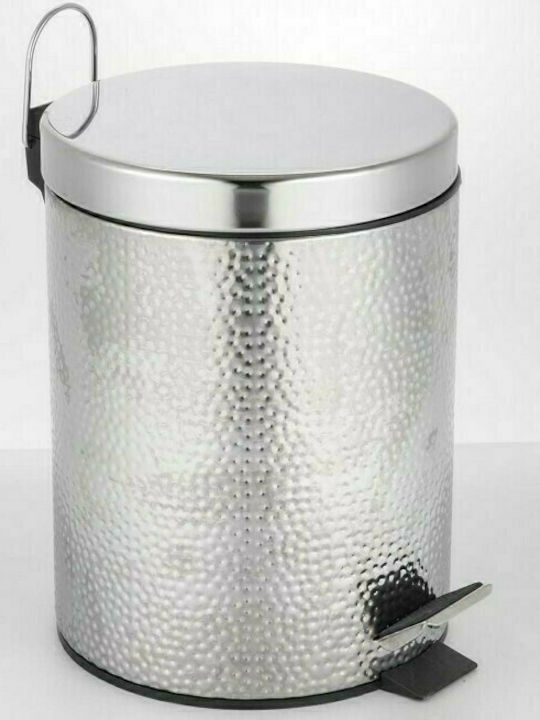 Marva 575042 Inox Bathroom Basket 5lt Silver