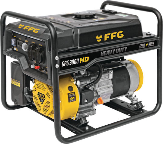 FFG GPG 3000 HD Generators Benzin mit Kickstart und maximaler Leistung 3.5kVA