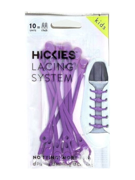 Șireturi Hickies 2.0 pentru copii Mystic Purple pentru copii