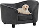 vidaXL Βελουτέ Elevated Dog Bed Gray 69x49cm. 171022