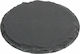 Keskor Round Stone Black Coaster 10cm