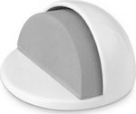 Door Stopper Magnetic Metallic White 1pcs