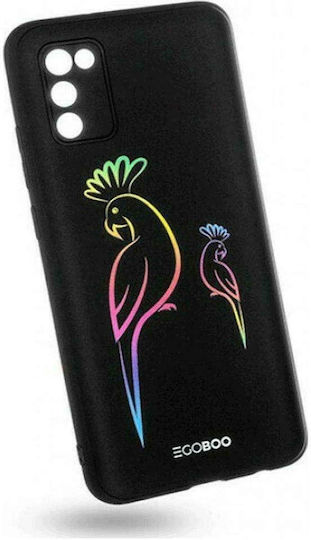 Egoboo Mat Back Cover Silicon Papagal Neon (Galaxy A02s)