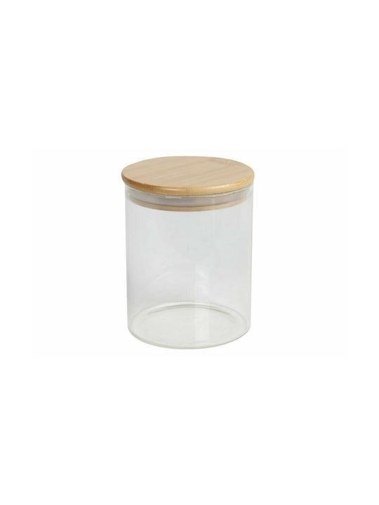 Keskor Vase General Use with Lid Glass 780ml 1pcs