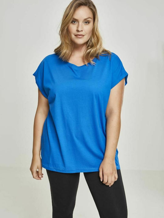 Urban Classics Γυναικείο T-shirt Bright Blue