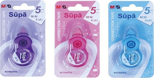 M&G Mini Supa Διορθωτική Ταινία Γαλάζιο (Διάφορα Χρώματα) 1τμχ