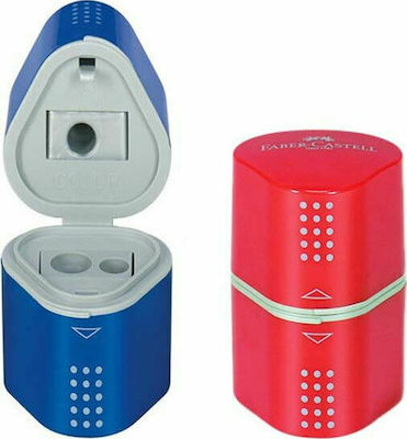 Faber-Castell Grip Plastic Triple Pencil Sharpener Barrel (Μiscellaneous Colours)