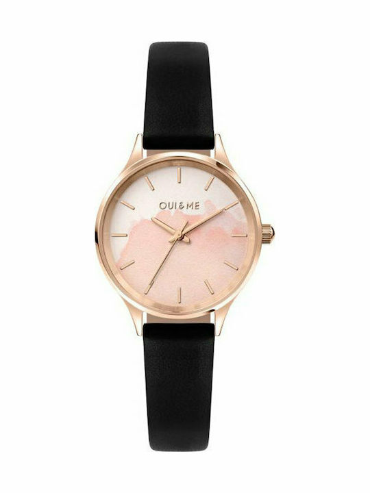 Oui & Me Bichette Women's Watch with Black Leat...