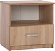 Wooden Bedside Table Sonama Oak 45x40x48cm