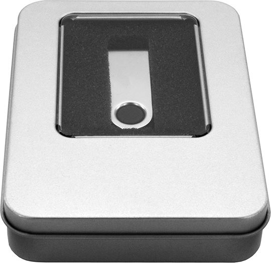 MediaRange Aluminum Storage Box for USB Flash Drives Silver