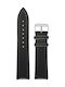 Tzevelion ART660 Leather Strap Black 12mm