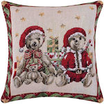 Silk Fashion Christmas Decorative Square Pillow...