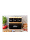 Edenberg Brotkasten mit Deckel Inox Schwarz