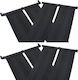 vidaXL Pool Heating Panel 310x80cm Black 4pcs