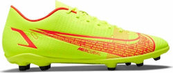 Nike Vapor 14 Club FG/MG Χαμηλά Ποδοσφαιρικά Παπούτσια με Τάπες Volt / Bright Crimson