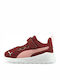 Anzarun Lite Kids Sports Shoes Running with Hoop & Loop Closure Burgundy