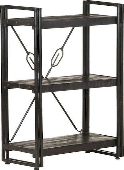 Mango Bücherregal - Schwarze 60x30x80cm