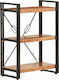 Bibliothek Acacia wood - Black 60x30x80cm