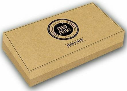 Disposable Food Paper Box Kraft 21x14x5.7cm 180pcs Food Point