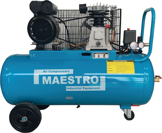 Maestro MAC150BD Einphasig Luftkompressor 97dB mit Leistung 3hp und Lufttank 150Es 200127
