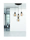 Klikareto Perro Pendant Light Black Grid for 4 Bulbs E27 45x105cm