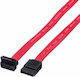 Value 7-Pin SATA II to 7-Pin SATA II Cable 50cm Red (11.99.1556)