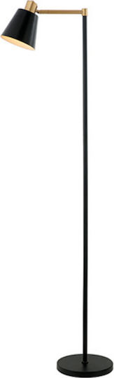 Zambelis Lights Vintage Φωτιστικό Δαπέδου Υ159xΜ25εκ. με Ντουί για Λαμπτήρα E27 Μαύρο