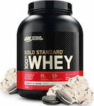 Optimum Nutrition Gold Standard 100% Whey Proteină din Zer Fără gluten cu Aromă de Fursecuri și cremă 2.27kg