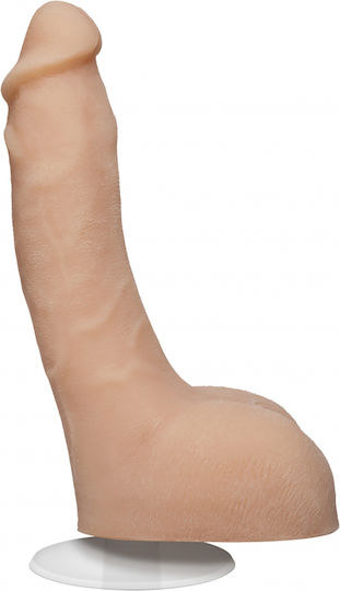 Doc Johnson Signature Cocks Lulu of Leolulu Ultraskyn Vac-U-Lock Realistic Dildo with Balls and Suction Cup Vanilla 20cm
