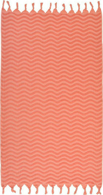 FMS Wave Beach Towel Cotton Orange 170x90cm. 26181