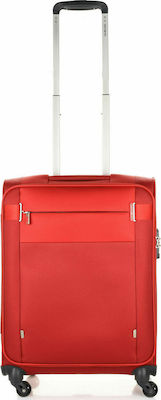 Samsonite Spinner 55/20 Taille Cabin Travel Suitcase Fabric Red with 4 Wheels Height 55cm