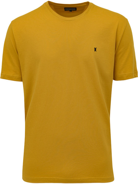 The Bostonians Ανδρικό T-shirt Κίτρινο Μονόχρωμο