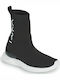 Kinder Sneakers Hoch Slip-on Schwarz