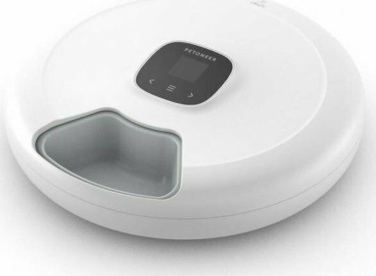 Petoneer Nutrispin Smart Dispenser Automat Hranitoare din Plastic ABS pentru Câine & Pisică în Culoare Alb