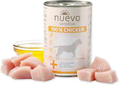 Nuevo Sensitive 100% Canned Grain Free Wet Dog Food with Chicken 1 x 400gr