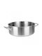 Cristel Complements Flacher Edelstahl-Topf 40cm