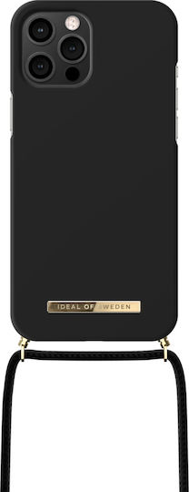 iDeal Of Sweden Back Cover Plastic with Strap Jet Black (iPhone 12 Pro Max)