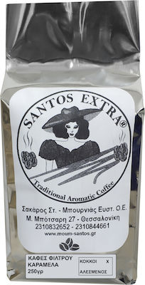 Santos Extra Καφές Φίλτρου Αρωματικός Καραμέλα με Άρωμα Caramel σε Κόκκους 250gr