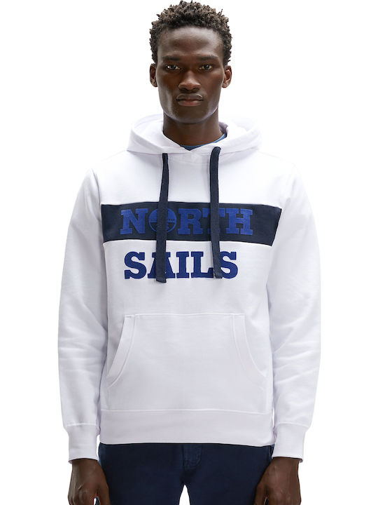Sweatshirt with Hood White