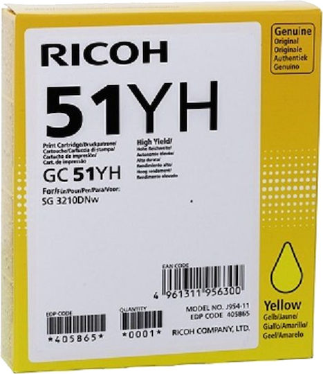 Ricoh GC51YH Original Cerneală Imprimantă InkJet Galben (405865)