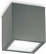 Ideal Lux Πλαφονιέρα Οροφής Εξωτερικού Χώρου GU10 σε Γκρι Χρώμα 251516