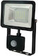 Horoz Electric Wasserdichter LED Flutlichter 20W Kaltweiß 6400K mit Bewegungssensor IP65