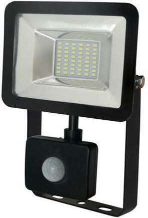 Horoz Electric Wasserdichter LED Flutlichter 20W Kaltweiß 6400K mit Bewegungssensor IP65