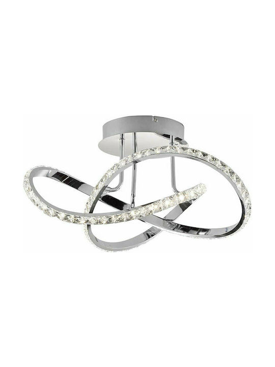 Wofi Modern Metall Deckenleuchte mit integriertem LED in Silber Farbe 55Stück