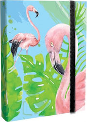 Διακάκης Flamingo Notebook Ruled with Elastic Multicolour