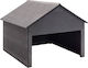 vidaXL Mower Shed Grey for lawn mower 80 x 80 x 70 cm made of WPC 149036