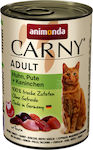 Animonda Carny Adult Wet Food for Adult Cats In Can with Turkey / Chicken / Rabbit 1pc 200gr